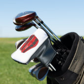 Abbildung des Cartoon von Doppeldeckern Golf Headcover (In Situ)