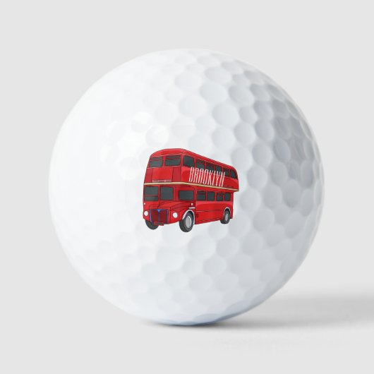 Abbildung des Cartoon von Doppeldeckern Golfball (Vorderseite)