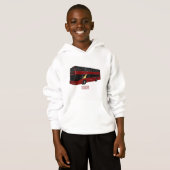 Abbildung des Cartoon von Doppeldeckern Hoodie (Vorne ganz)