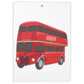 Abbildung des Cartoon von Doppeldeckern Klemmbrett (Rückseite)