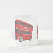 Abbildung des Cartoon von Doppeldeckern Mattglastasse (Vorderseite Links)