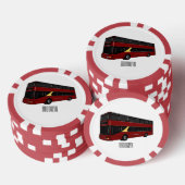 Abbildung des Cartoon von Doppeldeckern Pokerchips (Stapel)