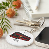 Abbildung des Cartoon von Doppeldeckern Schlüsselanhänger (Vorderseite rechts)