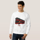 Abbildung des Cartoon von Doppeldeckern Sweatshirt (Vorne ganz)