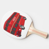 Abbildung des Cartoon von Doppeldeckern Tischtennis Schläger (Seitenansicht)