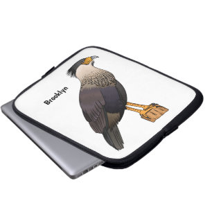 Abbildung des Cartoon von entzückten Caracara-Vöge Laptopschutzhülle