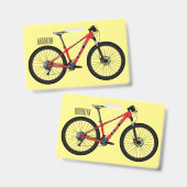 Abbildung des Cartoon von Fahrrädern Ausweis (Vorder- & Rückseite)