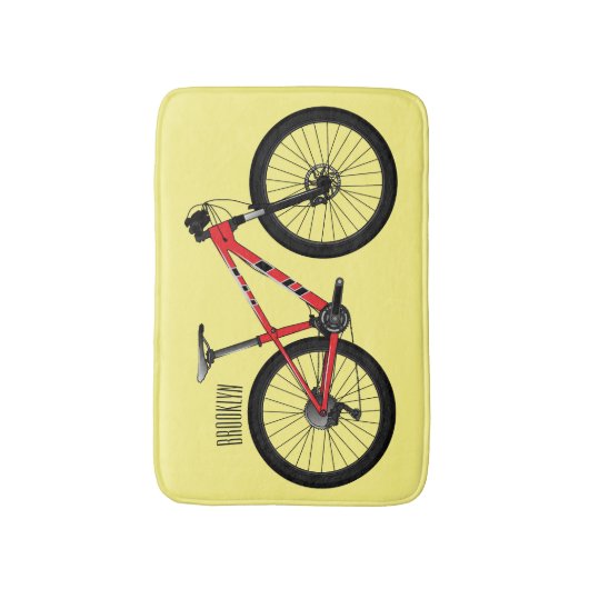 Abbildung des Cartoon von Fahrrädern Badematte (Vorderseite Vertikal)