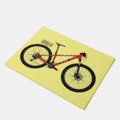 Abbildung des Cartoon von Fahrrädern Fußmatte (Schrägansicht)