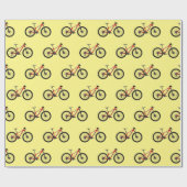 Abbildung des Cartoon von Fahrrädern Geschenkpapier (Flach)