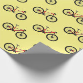 Abbildung des Cartoon von Fahrrädern Geschenkpapier (Ecke)