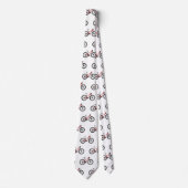 Abbildung des Cartoon von Fahrrädern Krawatte (Vorderseite)