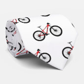 Abbildung des Cartoon von Fahrrädern Krawatte (Gerollt)