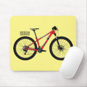 Abbildung des Cartoon von Fahrrädern Mousepad (Mit Mouse)