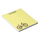 Abbildung des Cartoon von Fahrrädern Notizblock (angewinkelt)