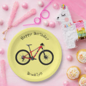 Abbildung des Cartoon von Fahrrädern Pappteller (Party)