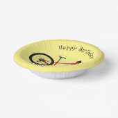 Abbildung des Cartoon von Fahrrädern Pappteller (Gewinkelt)