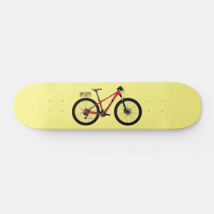 Abbildung des Cartoon von Fahrrädern Skateboard