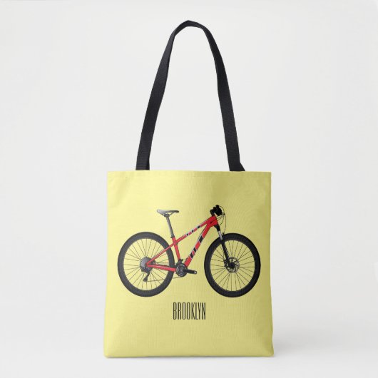 Abbildung des Cartoon von Fahrrädern Tasche (Vorderseite)