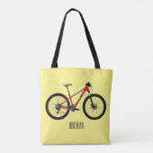 Abbildung des Cartoon von Fahrrädern Tasche (Rückseite)
