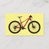 Abbildung des Cartoon von Fahrrädern Visitenkarte (Rückseite)