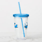 Abbildung des Cartoon von Festflugzeugen Acryltrinkbecher (Links)