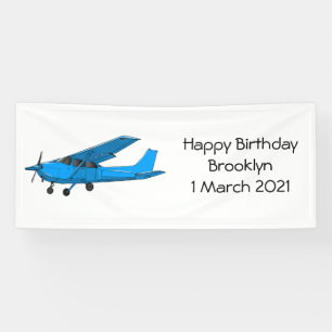 Abbildung des Cartoon von Festflugzeugen Banner