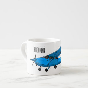 Abbildung des Cartoon von Festflugzeugen Espressotasse