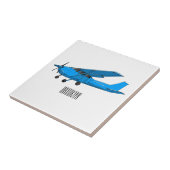 Abbildung des Cartoon von Festflugzeugen Fliese (Seite)