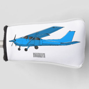 Abbildung des Cartoon von Festflugzeugen Golf Headcover
