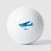 Abbildung des Cartoon von Festflugzeugen Golfball (Vorderseite)