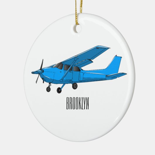 Abbildung des Cartoon von Festflugzeugen Keramik Ornament (Links)