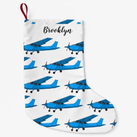 Abbildung des Cartoon von Festflugzeugen Kleiner Weihnachtsstrumpf (Vorderseite)