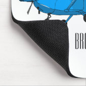 Abbildung des Cartoon von Festflugzeugen Mousepad (Ecke)