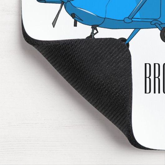 Abbildung des Cartoon von Festflugzeugen Mousepad (Ecke)