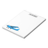 Abbildung des Cartoon von Festflugzeugen Notizblock (Rotiert)