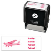 Abbildung des Cartoon von Festflugzeugen Permastempel (Beispiel)