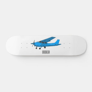 Abbildung des Cartoon von Festflugzeugen Skateboard