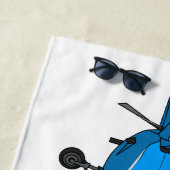 Abbildung des Cartoon von Festflugzeugen Strandtuch (Beispiel)