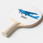 Abbildung des Cartoon von Festflugzeugen Tischtennis Schläger (Vorderseite)