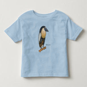 Abbildung des Cartoon von Heronvögeln auf Bootsbil Kleinkind T-shirt