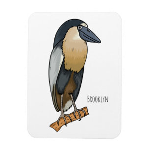 Abbildung des Cartoon von Heronvögeln auf Bootsbil Magnet