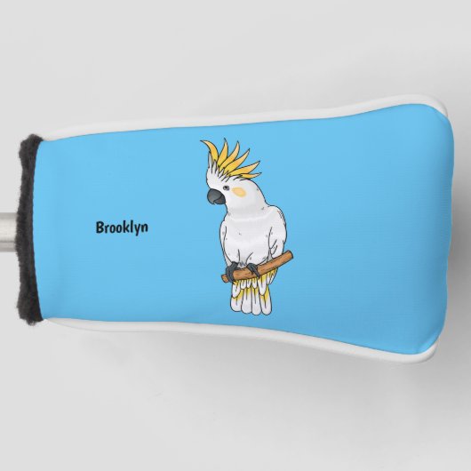 Abbildung des Cartoon von Kakatovogel mit Schwefel Golf Headcover (Vorderseite)