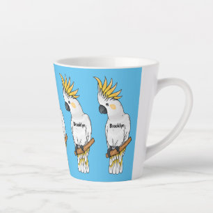 Abbildung des Cartoon von Kakatovogel mit Schwefel Milchtasse