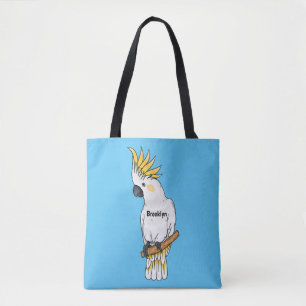Abbildung des Cartoon von Kakatovogel mit Schwefel Tasche