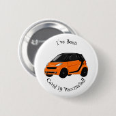 Abbildung des Cartoon von Kleinwagen Button (Vorne & Hinten)