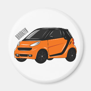Abbildung des Cartoon von Kleinwagen Magnet