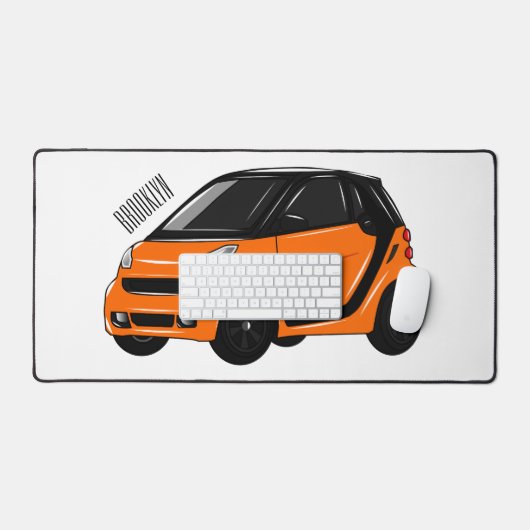 Abbildung des Cartoon von Kleinwagen Schreibtischunterlage (Tastatur & Maus)