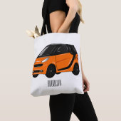 Abbildung des Cartoon von Kleinwagen Tasche (Von Nahem)