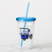 Abbildung des Cartoon von Lebensmittelkartons Acryltrinkbecher (Rückseite)